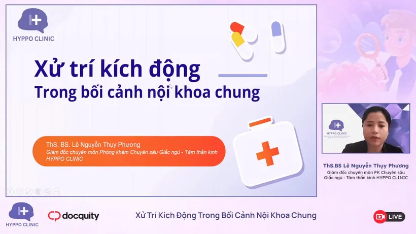 Xử trí kích động trong bối cảnh nội khoa chung | ThS. BS. Lê Nguyễn Thụy Phương